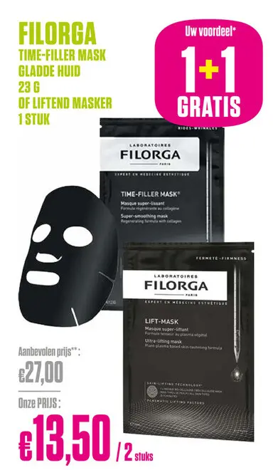 Promotie: Time-filler mask of liftend masker - Filorga