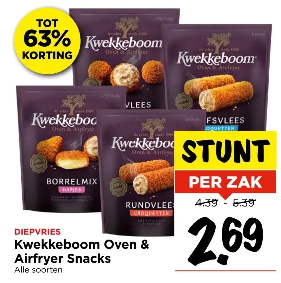 Aanbieding: Kwekkeboom Oven & Airfryer Snacks