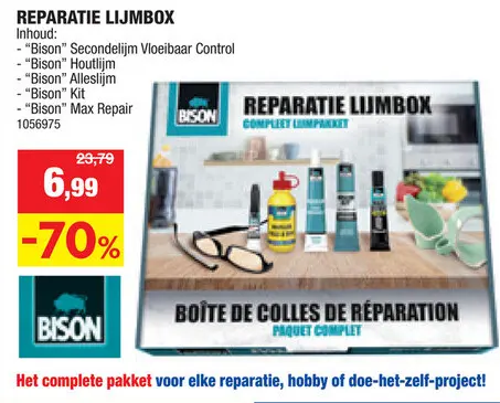 Aanbieding: Bison reparatie lijmbox