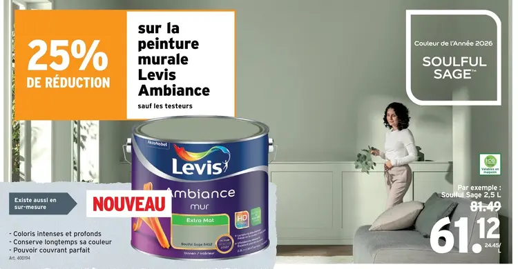 Offre: Levis Ambiance mur Extra Mat