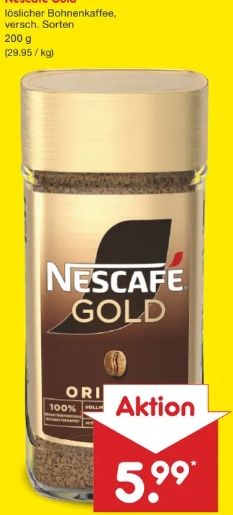 Aanbieding: löslicher Bohnenkaffee