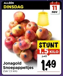 Aanbieding: Jonagold Snoepappeltjes