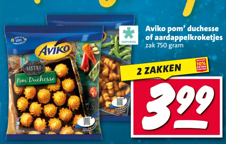 Aanbieding: pom' duchesse of aardappelkroketjes