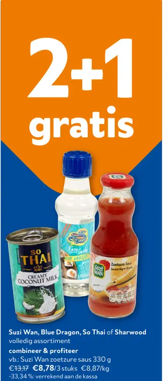 Promotie: Suzi Wan, Blue Dragon, So Thai of Sharwood