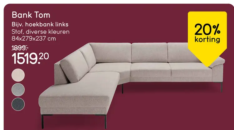 Aanbieding: Bank Tom