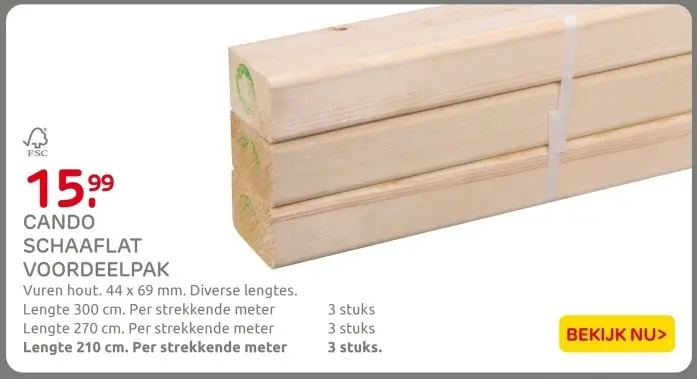 Aanbieding: Schaaflat voordeelpak