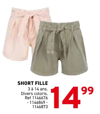Offre: Short fille