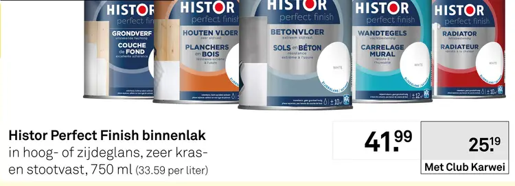 Aanbieding: Histor Perfect Finish binnenlak