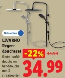 Aanbieding: Regendoucheset