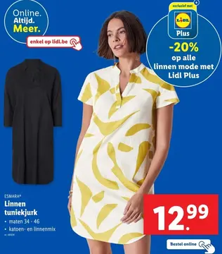 Aanbieding: Linnen tuniekjurk