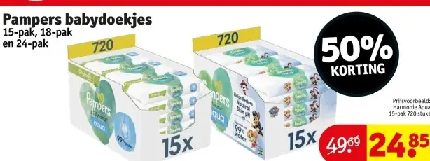 Promotie: Pampers babydoekjes