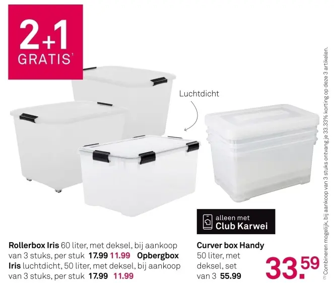 Aanbieding: Rollerbox of Opbergbox Iris