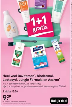 Aanbieding: Davitamon*, Biodermal, Lactacyd, Jungle Formu