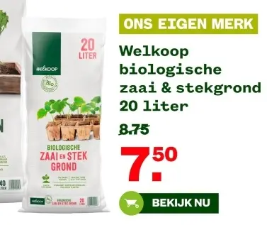 Aanbieding: Biologische zaai & stekgrond