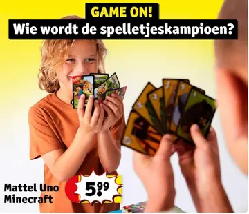 Aanbieding: Mattel Uno Minecraft