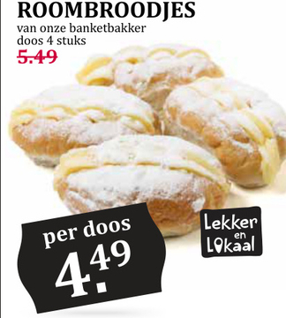 Aanbieding: ROOMBROODJES