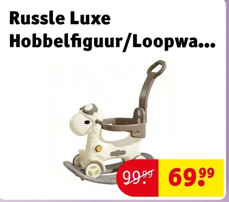 Aanbieding: Russle Luxe Hobbelfiguur/Loopwagen