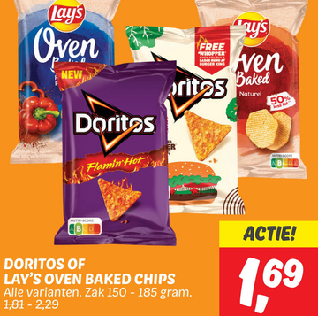 Aanbieding: LAY'S OVEN BAKED CHIPS