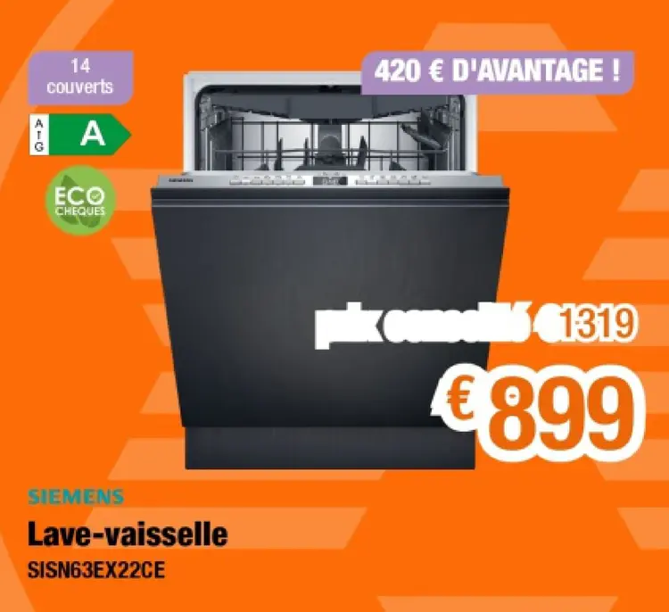 Offre: Lave-vaisselle