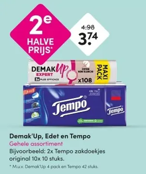 Aanbieding: Demak'Up, Edet en Tempo 