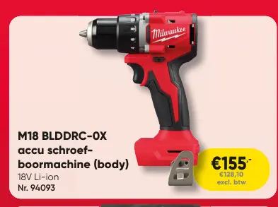 Promotie: M18 BLDDRC-OX accu schroef-boormachine (body)
