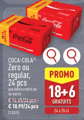 Offre: Coca-Cola Zero ou regular