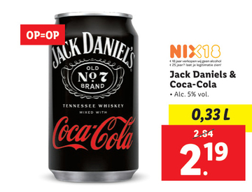 Aanbieding: Jack Daniels & Coca-Cola