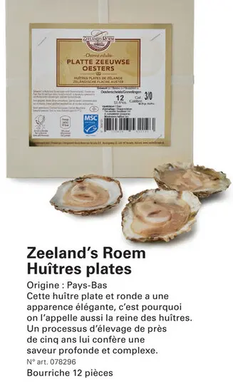 Offre: Huîtres plates
