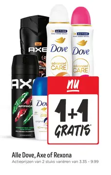 Aanbieding: Alle Dove, Axe of Rexona