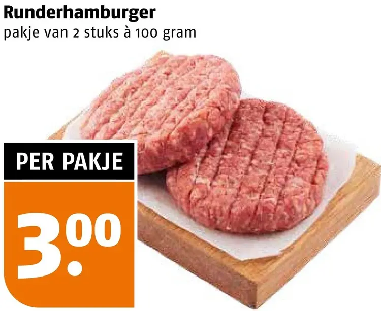 Aanbieding: Runderhamburger