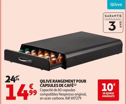 Offre: Rangement pour capsules de café