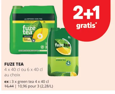 Offre: Fuze tea