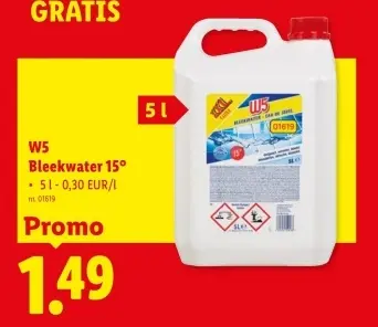 Promotie: Bleekwater 15°