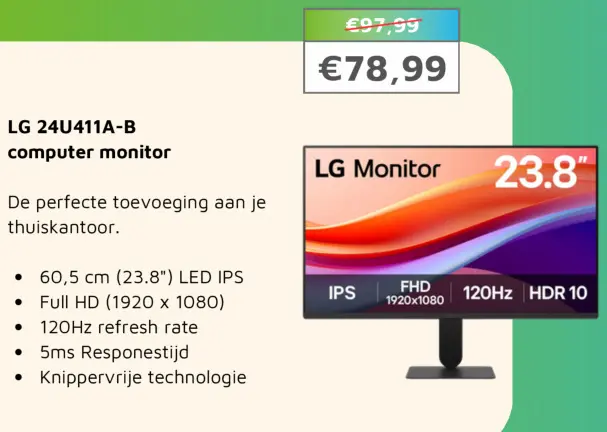 Aanbieding: LG 32MR50C-B computer monitor