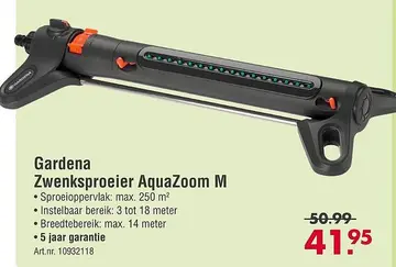 Aanbieding: Zwenksproeier AquaZoom M