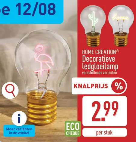 Promotie: Decoratieve ledgloeilamp