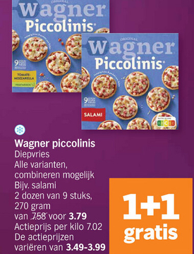 Aanbieding: Wagner piccolinis