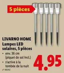 Offre: Lampes LED solaires