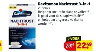Aanbieding: Davitamon Nachtrust 3-in-1