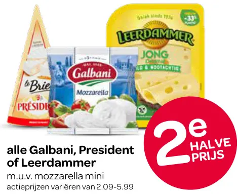 Aanbieding: Galbani, President of Leerdammer