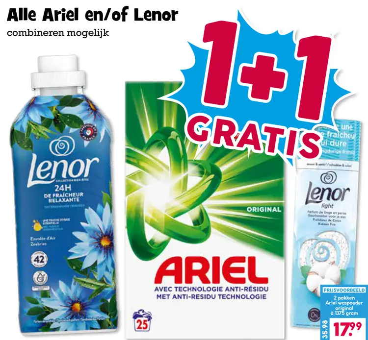 Aanbieding: Ariel en/of Lenor