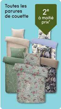 Offre: Toutes les parures de couette