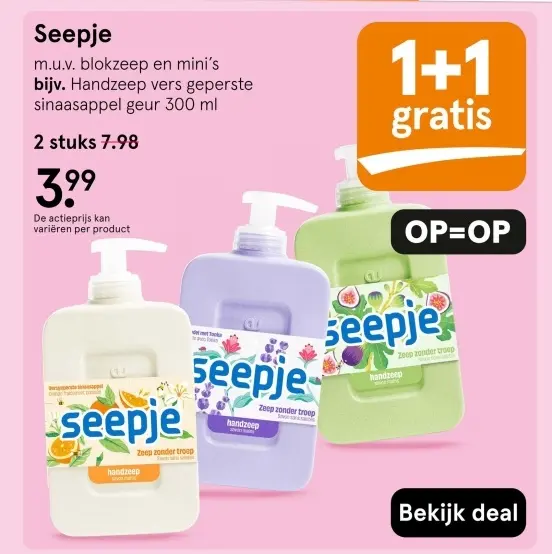 Aanbieding: Seepje Handzeep