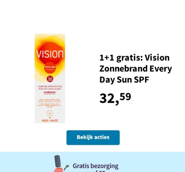 Promotie: Zonnebrand Every Day Sun SPF