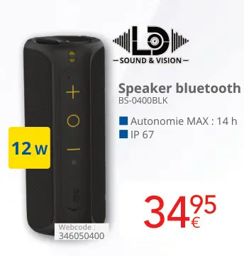Offre: Speaker bluetooth
