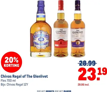 Aanbieding: Chivas Regal of The Glenlivet