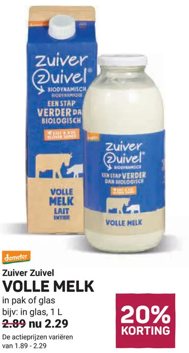 Aanbieding: Volle melk