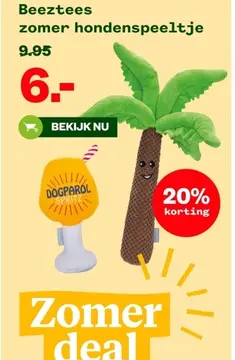 Aanbieding: Beeztees zomer hondenspeeltje