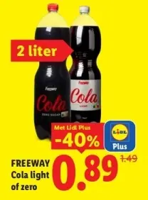 Aanbieding: Cola light of zero