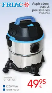 Offre: Aspirateur eau & poussières